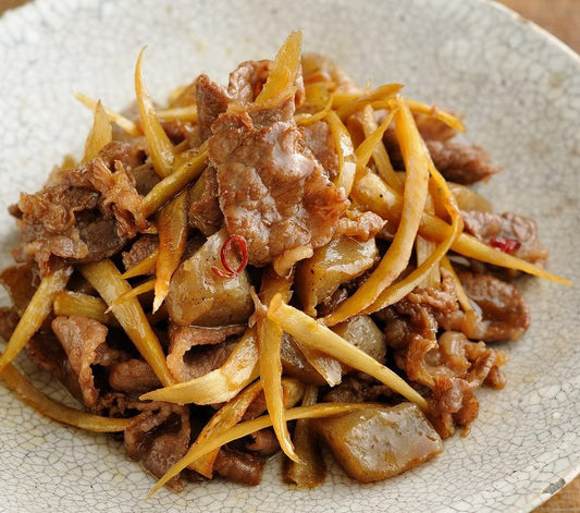 香辣蒜味橄欖油金平牛蒡牛肉