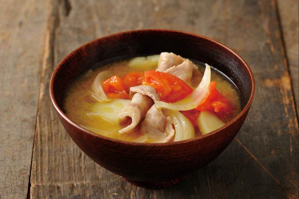 番茄特級初榨綠橄欖油豚肉味噌湯